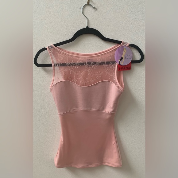 SPANX Light Pink Lace Tank - Picture 4 of 8